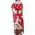 Denmark Christmas Family Matching Off Shoulder Maxi Dress and Hawaiian Shirt Coquette Bow With Swan - Wonder Print Shop