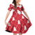 Denmark Christmas Family Matching Off Shoulder Short Dress and Hawaiian Shirt Coquette Bow With Swan - Wonder Print Shop