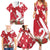 Denmark Christmas Family Matching Summer Maxi Dress and Hawaiian Shirt Coquette Bow With Swan - Wonder Print Shop