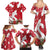 Denmark Christmas Family Matching Summer Maxi Dress and Hawaiian Shirt Coquette Bow With Swan - Wonder Print Shop