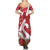 Denmark Christmas Family Matching Summer Maxi Dress and Hawaiian Shirt Coquette Bow With Swan - Wonder Print Shop