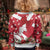 Denmark Christmas Kid Ugly Christmas Sweater Coquette Bow With Swan - Wonder Print Shop