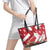 Denmark Christmas Leather Tote Bag Coquette Bow With Swan - Wonder Print Shop