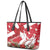 Denmark Christmas Leather Tote Bag Coquette Bow With Swan - Wonder Print Shop