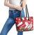 Denmark Christmas Leather Tote Bag Coquette Bow With Swan - Wonder Print Shop