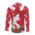 Denmark Christmas Long Sleeve Button Shirt Coquette Bow With Swan - Wonder Print Shop