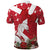 Denmark Christmas Polo Shirt Coquette Bow With Swan - Wonder Print Shop