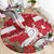 Denmark Christmas Round Carpet Coquette Bow With Swan