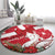 Denmark Christmas Round Carpet Coquette Bow With Swan