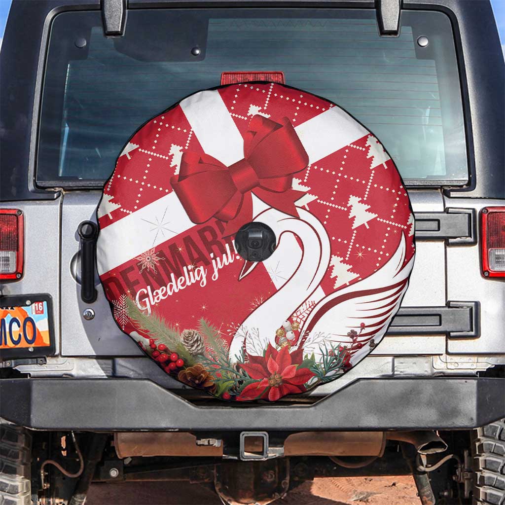 Denmark Christmas Spare Tire Cover Coquette Bow With Swan