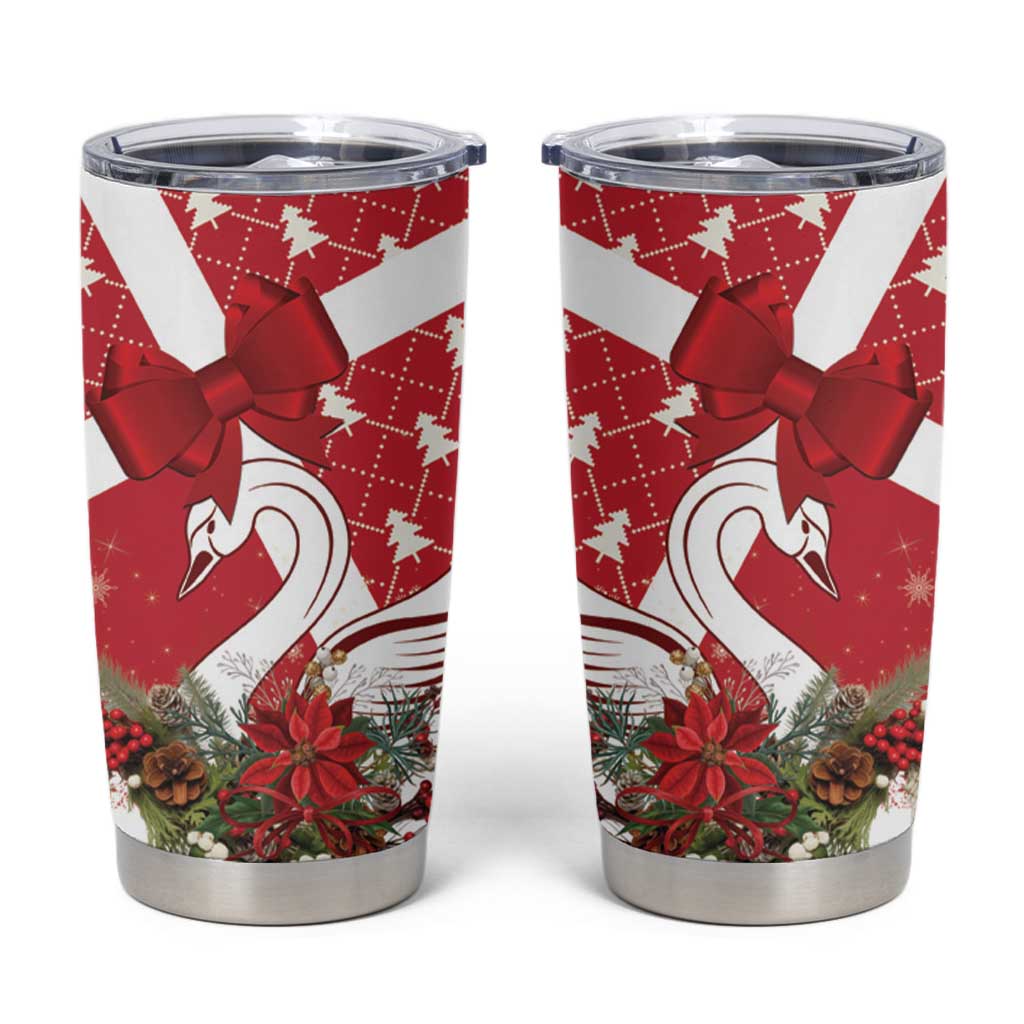 Denmark Christmas Tumbler Cup Coquette Bow With Swan