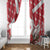 Denmark Christmas Window Curtain Coquette Bow With Swan