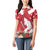 Denmark Christmas Women Polo Shirt Coquette Bow With Swan - Wonder Print Shop