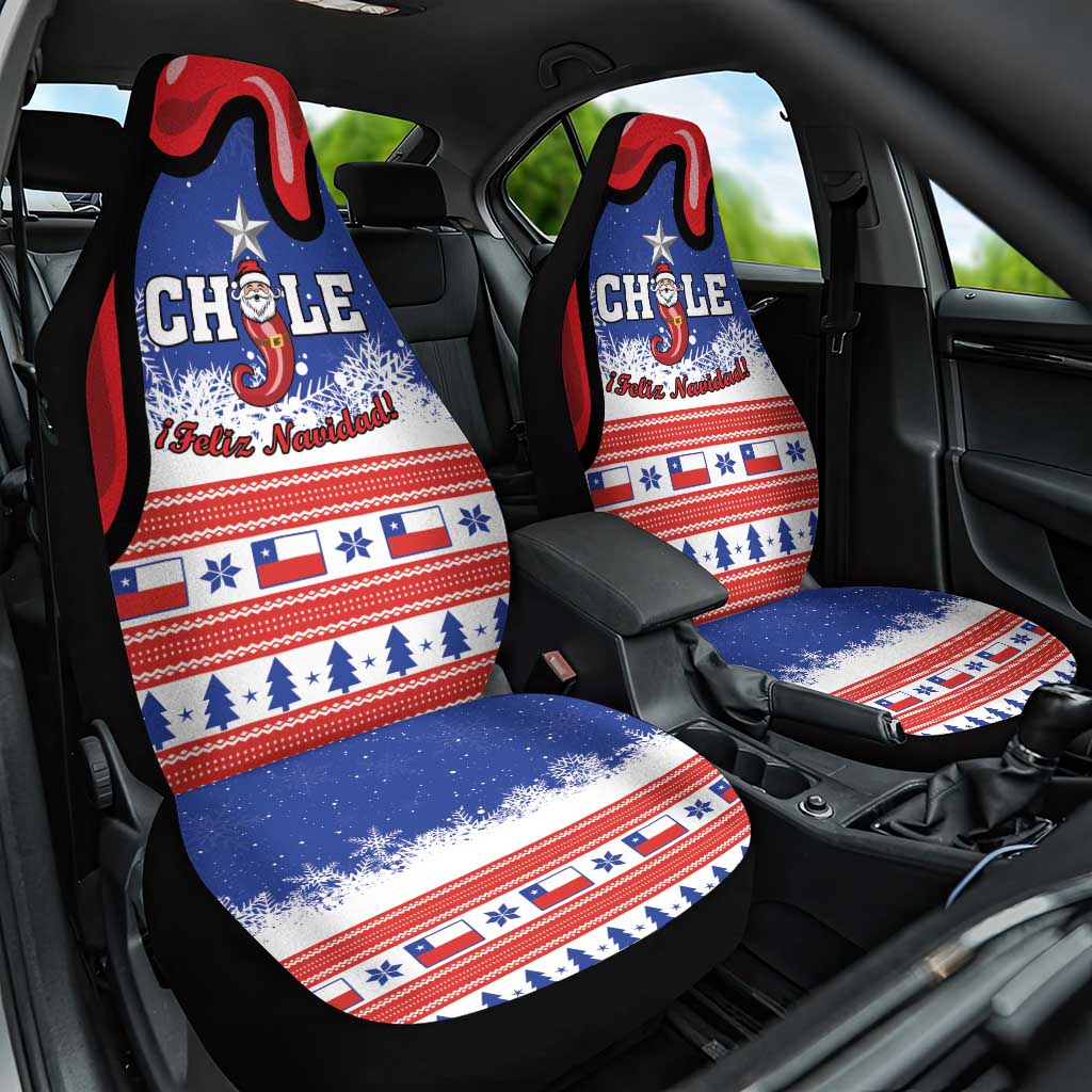 Feliz Navidad Chile Santa Claus Car Seat Cover Chilli Christmas