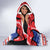 Feliz Navidad Chile Santa Claus Hooded Blanket Chilli Christmas