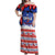 Personalized Feliz Navidad Chile Santa Claus Off Shoulder Maxi Dress Chilli Christmas - Wonder Print Shop