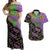 Mardi Gras Couples Matching Off Shoulder Maxi Dress and Hawaiian Shirt Colorful Style - Wonder Print Shop