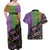 Mardi Gras Couples Matching Off Shoulder Maxi Dress and Hawaiian Shirt Colorful Style - Wonder Print Shop