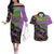 Mardi Gras Couples Matching Off The Shoulder Long Sleeve Dress and Hawaiian Shirt Colorful Style - Wonder Print Shop