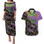 Mardi Gras Couples Matching Puletasi Dress and Hawaiian Shirt Colorful Style - Wonder Print Shop