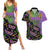 Mardi Gras Couples Matching Summer Maxi Dress and Hawaiian Shirt Colorful Style - Wonder Print Shop