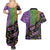 Mardi Gras Couples Matching Summer Maxi Dress and Hawaiian Shirt Colorful Style - Wonder Print Shop