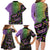 Mardi Gras Family Matching Long Sleeve Bodycon Dress and Hawaiian Shirt Colorful Style - Wonder Print Shop