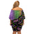 Mardi Gras Family Matching Off Shoulder Short Dress and Hawaiian Shirt Colorful Style - Wonder Print Shop