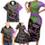 Mardi Gras Family Matching Short Sleeve Bodycon Dress and Hawaiian Shirt Colorful Style - Wonder Print Shop