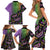 Mardi Gras Family Matching Short Sleeve Bodycon Dress and Hawaiian Shirt Colorful Style - Wonder Print Shop