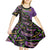 Mardi Gras Kid Short Sleeve Dress Colorful Style - Wonder Print Shop