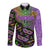 Mardi Gras Long Sleeve Button Shirt Colorful Style - Wonder Print Shop