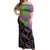 Mardi Gras Off Shoulder Maxi Dress Colorful Style - Wonder Print Shop