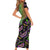 Mardi Gras Short Sleeve Bodycon Dress Colorful Style - Wonder Print Shop