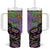 Mardi Gras Tumbler With Handle Colorful Style