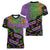 Mardi Gras Women V Neck T Shirt Colorful Style - Wonder Print Shop