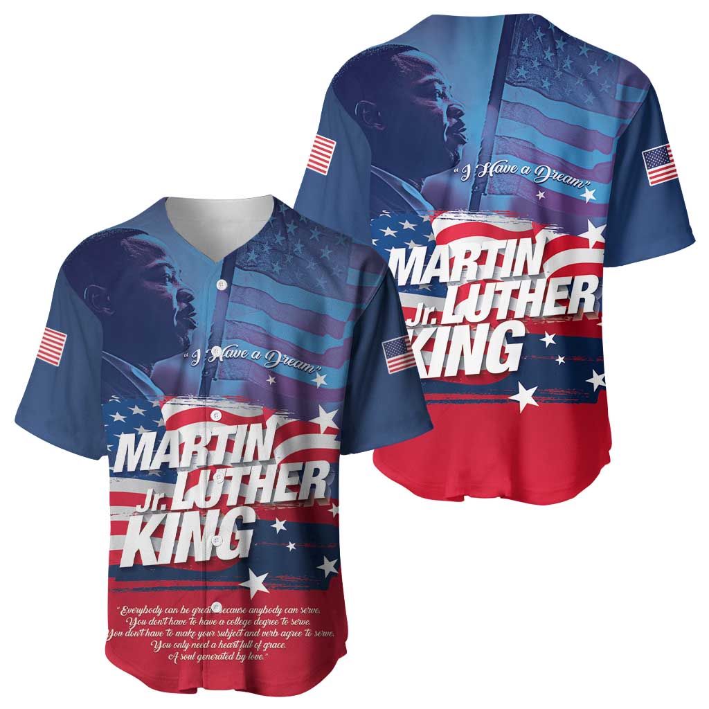 Martin Luther King MLK Baseball Jersey I Have A Dream - Wonder Print Shop