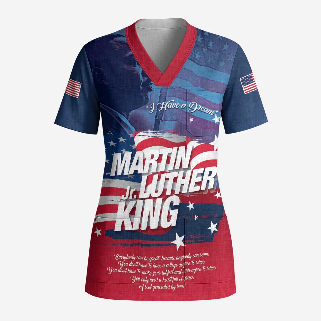 Martin Luther King MLK Scrub Top I Have A Dream - Wonder Print Shop