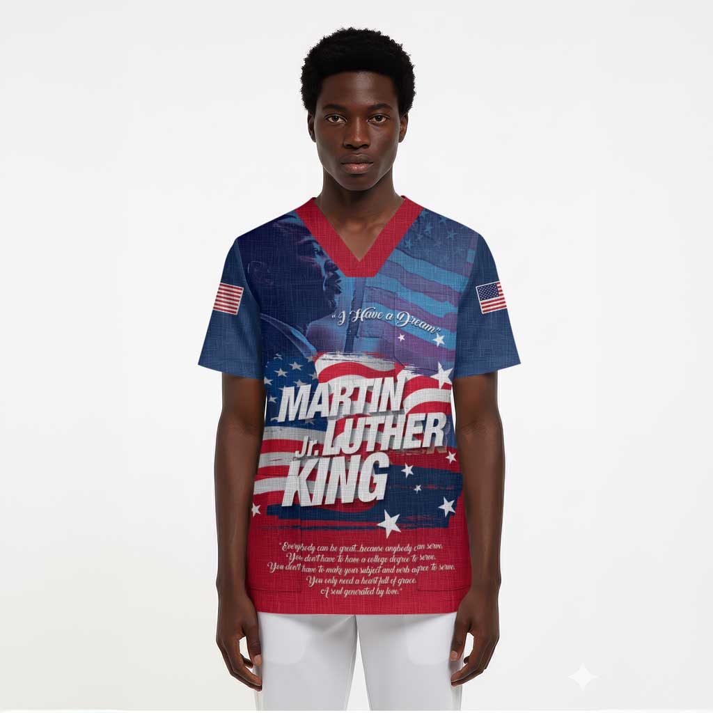 Martin Luther King MLK Scrub Top I Have A Dream - Wonder Print Shop