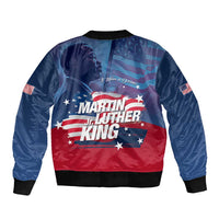 Martin Luther King MLK Sleeve Zip Bomber Jacket I Have A Dream - Wonder Print Shop