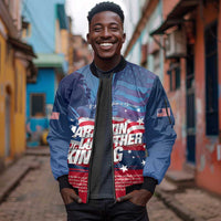 Martin Luther King MLK Sleeve Zip Bomber Jacket I Have A Dream - Wonder Print Shop