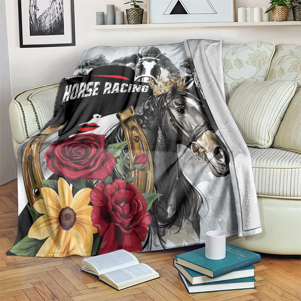 Horse Racing Blanket Derby Lady Triple Flowers