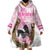 Personalized Kentucky Survivors Wearable Blanket Hoodie Horse Derby Lady Pink Roses