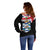 Personalised Bonaire Off Shoulder Sweater Boneiru Coat of Arms