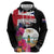 Personalised Bonaire Zip Hoodie Boneiru Coat of Arms