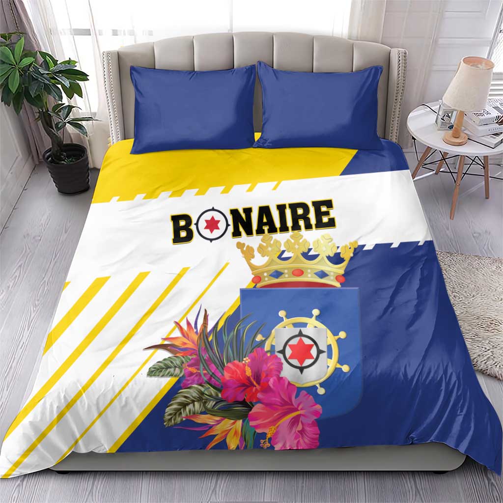 British Leeward Islands Bedding Set Tropical Flower Grunge Style