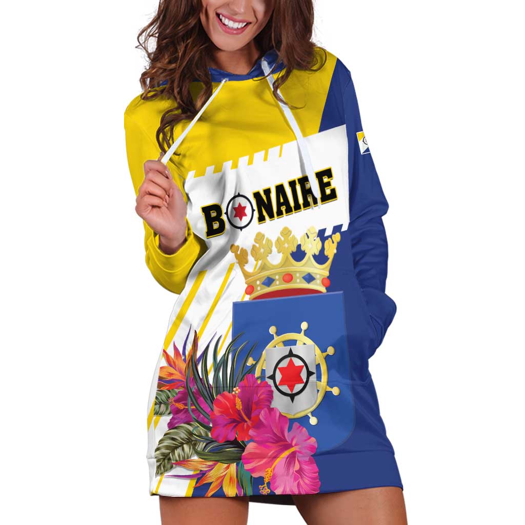 Personalised British Leeward Islands Hoodie Dress Tropical Flower Grunge Style