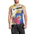 Personalised British Leeward Islands Men Tank Top Tropical Flower Grunge Style