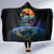 Gulf Of Mexico Est 1550 Hooded Blanket Gulf Of Mexico From Space