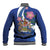 Personalized Canada Alberta Province Baseball Jacket Wild Rose Fortis et liber